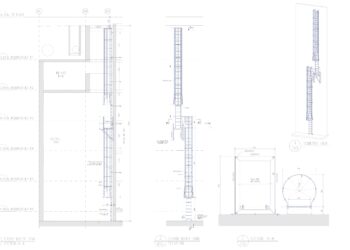 Image of a ladder blueprint